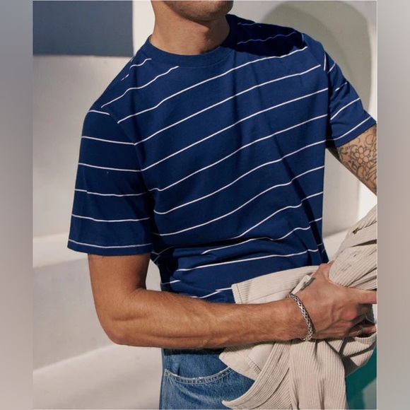 Cremieux St. Tropez Collection Striped Crewneck T-Shirt – Size Medium - Picture 1 of 5